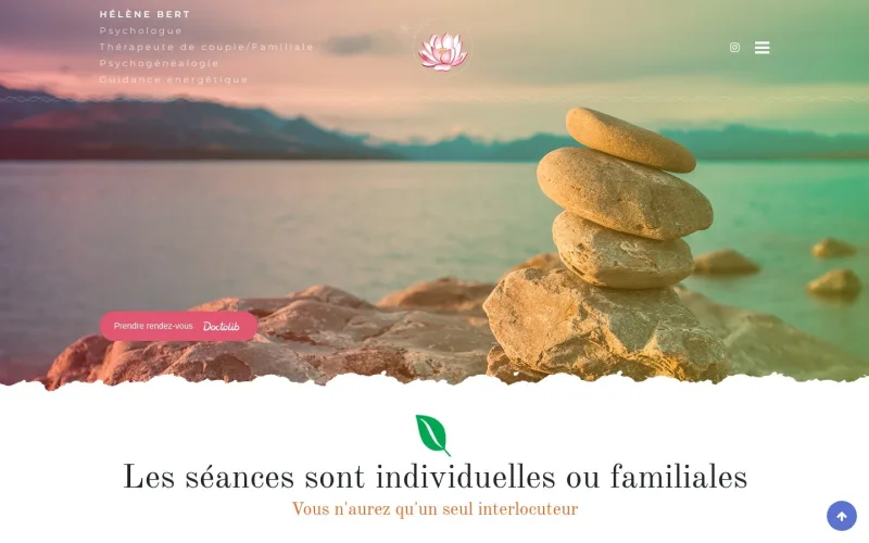 Page d’accueil du site auracristalline.fr